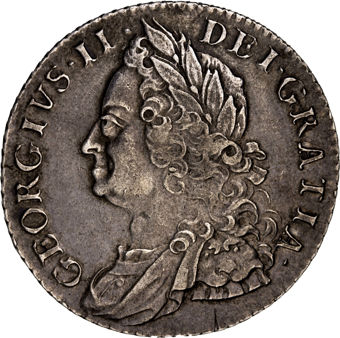 George II_Shilling_1758_Extremely_Fine_obv