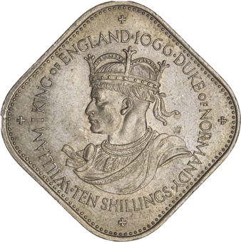 Guernsey Battle Hastings Square 10 Shillings_rev