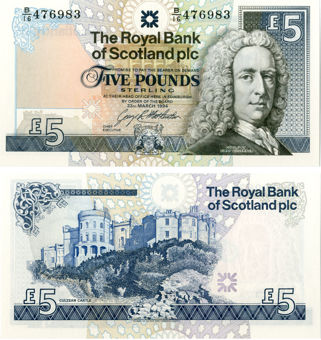 Royal Bank Scotland £5 1999 P352c Unc