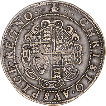Charles I (1625-1649), Crown, Tower Mint, Group III Type 3a m.m. Crown_rev