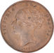 Victoria, Penny (Plain Trident) 1855 really Good Extremely Fine_obv