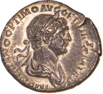 Trajan. A.D. 98-117., Rome - A.D. 115. AR Denarius. COS VI P P S P Q R._obv