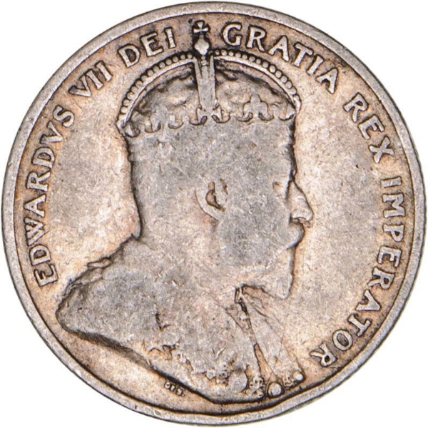 Cyprus, Edward VII, 9 piastres 1907 Fine_obv