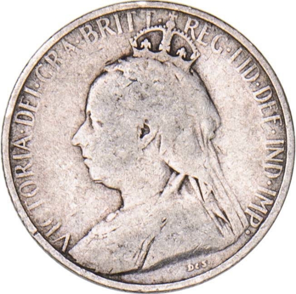 Cyprus, Victoria, 4 ½ piastres 1901 Fine_obv