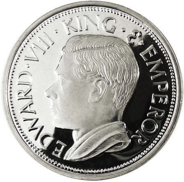 Edward VIII, Falklands Cuppro-Nickel_obv