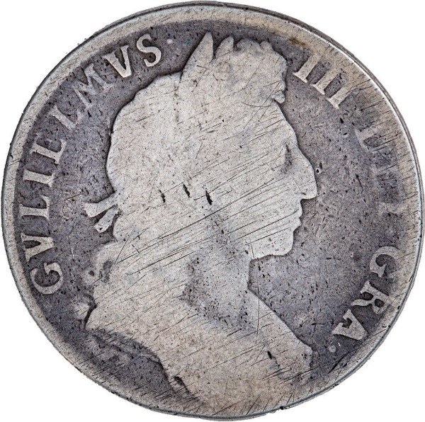 William III, Halfcrown Fair_obv