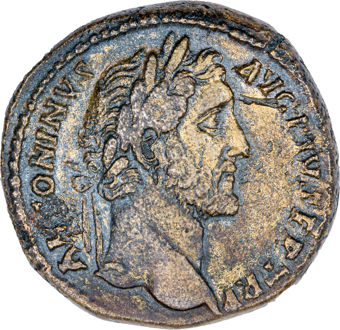 Antoninus Pius. A.D. 138-161., Rome - A.D. 146. Æ Sestertius. COS IIII_obv