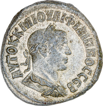 Philip II. A.D. 247-249., Seleucis & Pieria, Antioch. Billon Tetradrachm._obv