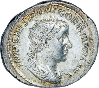 Gordian III. A.D. 238-244., Rome - A.D. 239. AR Ant. PAX AVGVSTI_obv