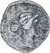 Roman Republic. Spring 47- Spring 46 B.C. - Marcus Porcius Cato Uticensis. Utica. AR Denarius_obv
