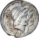 Roman Republic. 46 B.C. - Mn. Cordius Rufus. AR Denarius. Dioscuri_obv