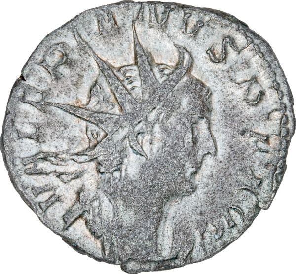 Valerian I. A.D. 253-260. Lugdunum - A.D. 258. AR Antoninianus_obv