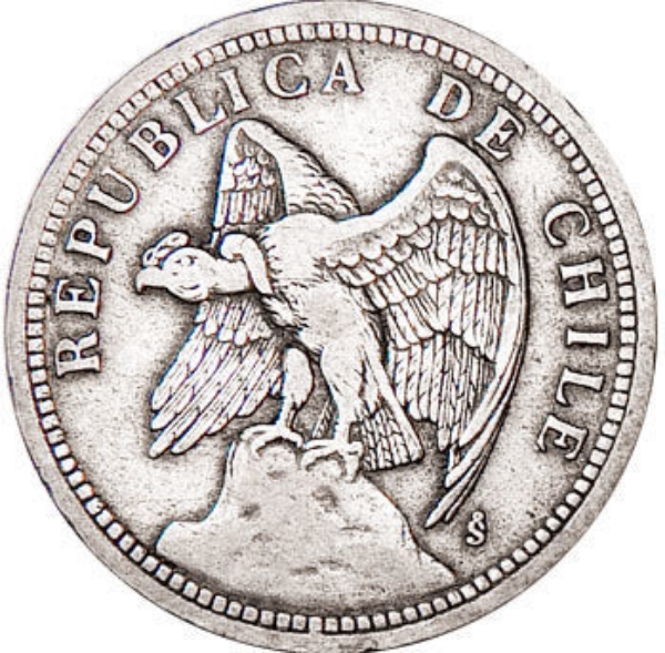 Chile, 1 Peso 1933 Very Fine_obv