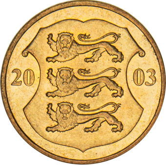 Estonia, 1 Kroon_rev