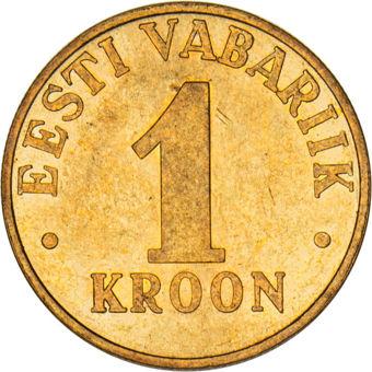 Estonia, 1 Kroon_obv