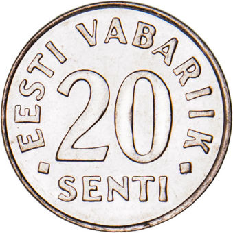 Estonia, 20 Senti_rev
