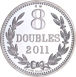 Guernsey, 8 Doubles 2011 Silver Proof_rev