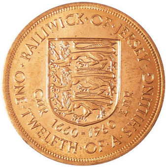 Jersey, 1/12th Shilling 1960 Brilliant Unc_rev