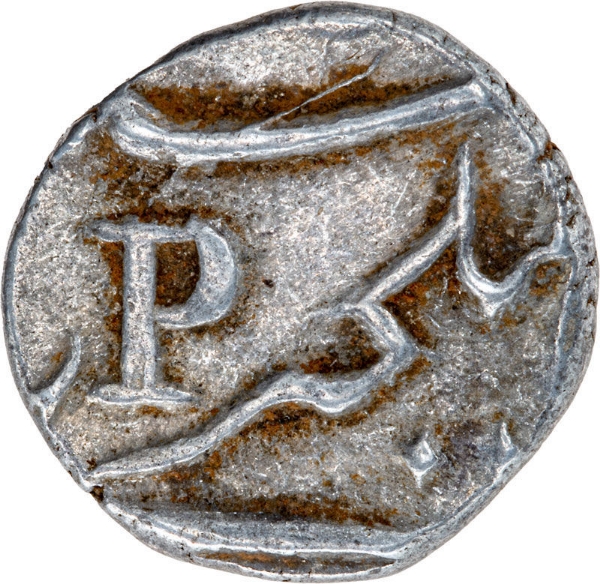 South West India, 1 Fanon (Pondicherry Silver) Extremely Fine_obv