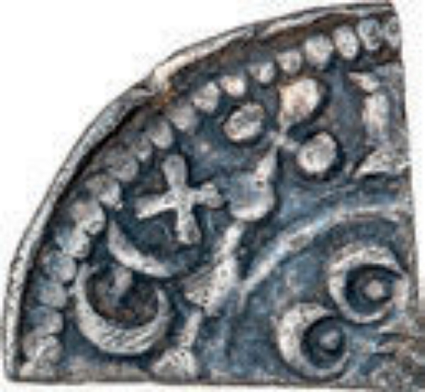 Medieval Short Cross Cut farthing_obv