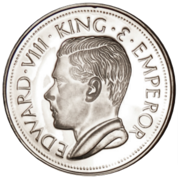 Hong Kong Edward VIII 1936 Cupro Nickel Retro-Crown_obv