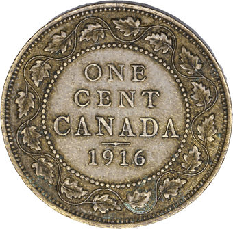 Canada, George V, large cent Extremely Fine_rev