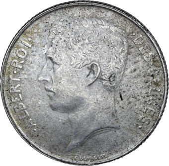 Belgium 1 Franc (1910-18) French Legend VF_obv