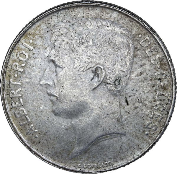Belgium 1 Franc (1910-18) French Legend VF_obv