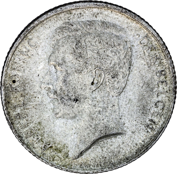 Belgium 1 Franc (1910-18) Dutch Legend VF_obv