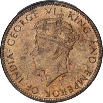 Ceylon 1 Cent 1937 BU_obv