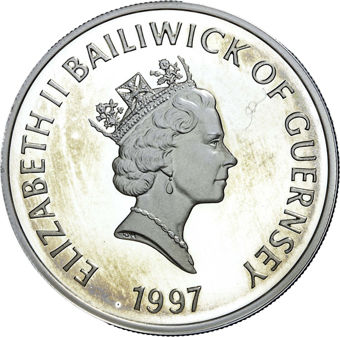 Guernsey £1 1997 Silver Proof_obv