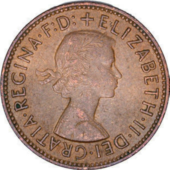 Elizabeth II Halfpenny Set 1953-1967_obv
