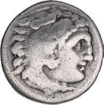 Alexander The Great Silver Drachm FINE_obv