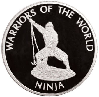 Congo, 10 Francs, 2010, Ninja Warrior_rev