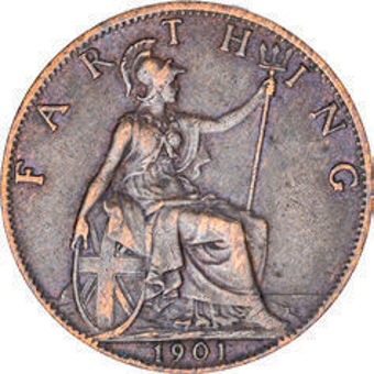 Victoria Farthing 1899 Extremely Fine_rev