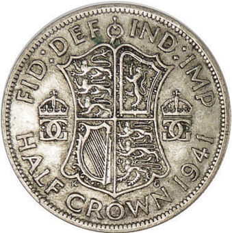 George VI 1941 Halfcrown Fine_rev