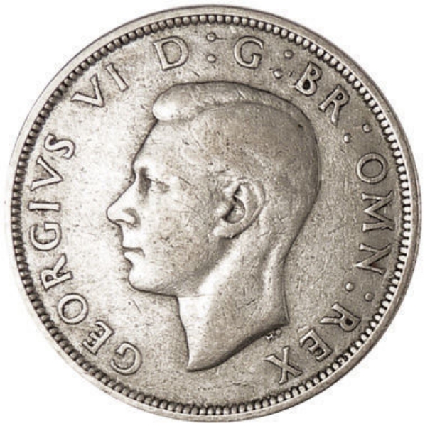 George VI 1942 Halfcrown Fine_obv