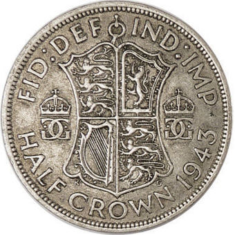 George VI 1943 Halfcrown Fine_rev