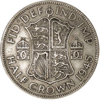 George VI 1945 Halfcrown Fine_rev