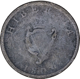 Ireland George III Halfpenny 1805 Fair_rev