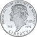 USA 1993 Jefferson Commemorative Silver Proof Dollar_obv