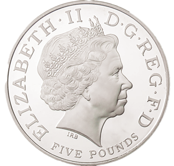 2006 Queen's 80th £5 Piedfort_obv