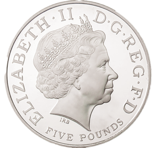 2006 Queen's 80th £5 Piedfort_obv