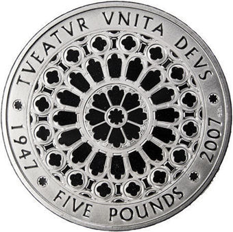 2007 Diamond Jubilee £5 Piedfort_rev