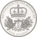2010 £5, Restoration of the Monarchy Silver Piedfort Proof_rev