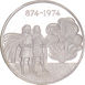 Iceland, 1100th Anniversary, 874-1974, 2 silver Proofs, 500 & 1000 Kronur_obv