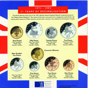 Mint Set 1992 With EU 50 Pence