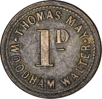 19th Century Essex Fruit Pickers Token_rev