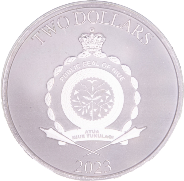 NIUE Donald & Mickey 1oz $2 2023_obv