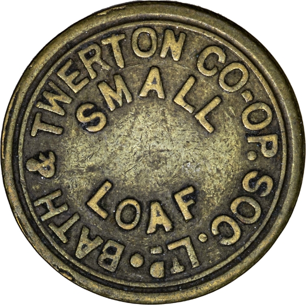 Bath & Twerton Co-Op Soc. Ltd., Small Loaf (Brass)_obv